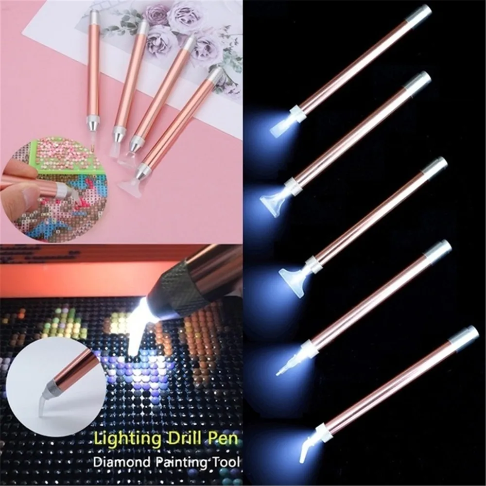 

1 PC Elbow Head Diamond Painting Tool Lighting Point Drill Pen Handmade DIY 5D Diamond Painting Accessories