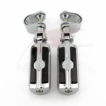 

1.25" Engine Guard Foot Pegs Footrest Mount Clamp Motorcycle Highway Rubber for Harley Electra Glide Road King Street Glide