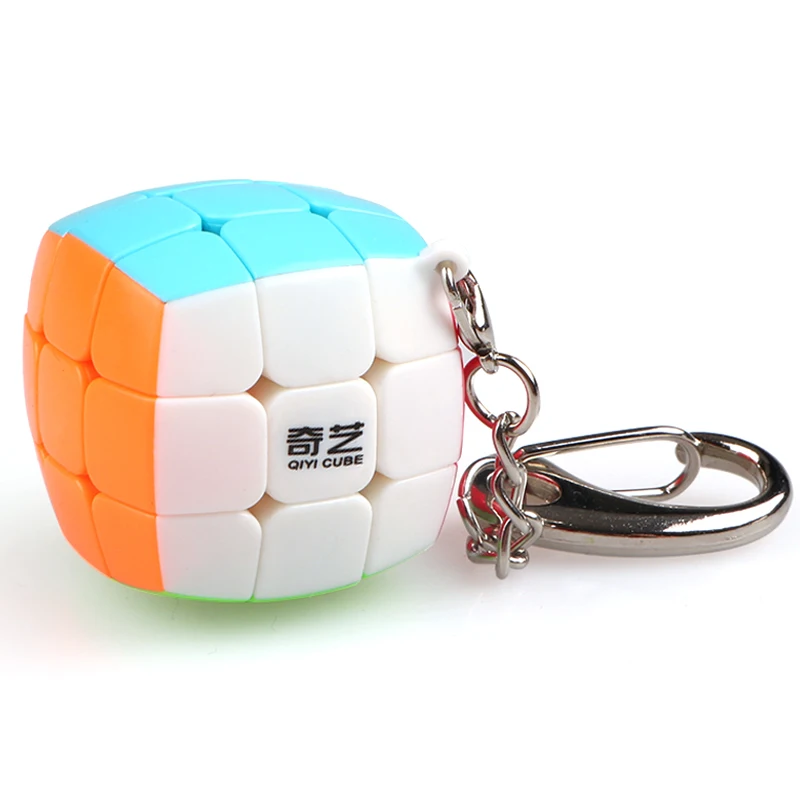 QIYI Мини Брелок кубик 3x3x3 скорость головоломка для волшебной игрушки антистресс