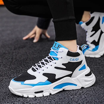 

Men's Fashion Sneakers Unisex Jogging Shoes Men Casual Shoes Breathable Walking Shoes Men Vulcanize Shoes New Thick Bottom Shoes