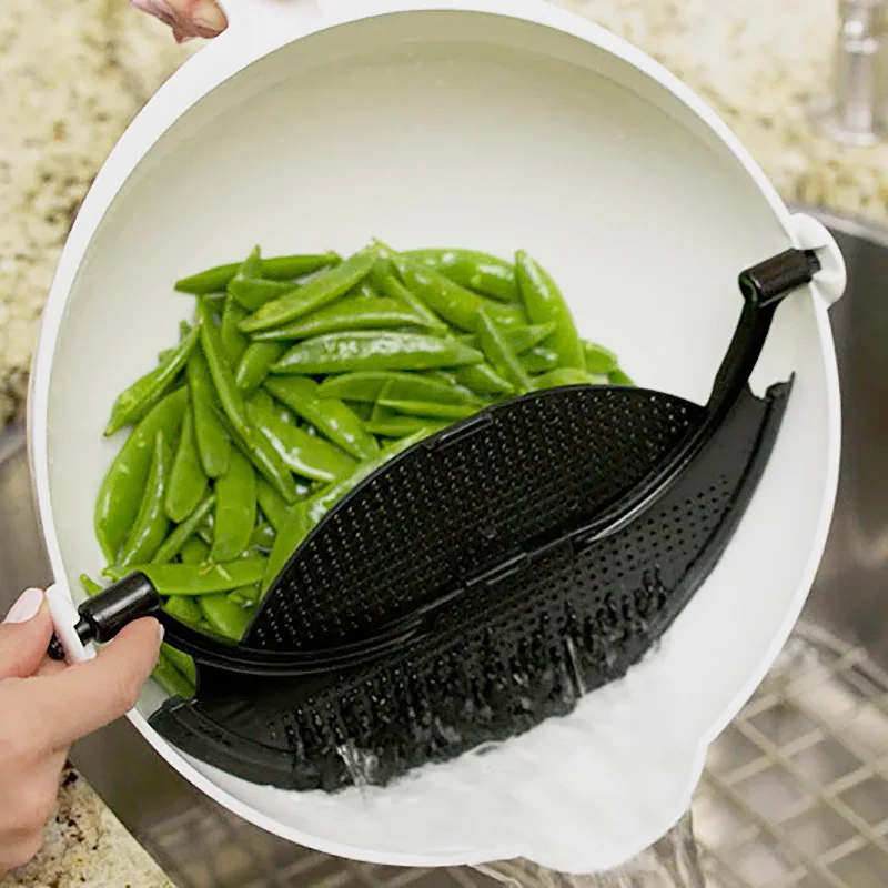 

Kitchen Multi-Purpose Mixing Bowl Plastic Salad Bowl with Spatula Mixing Bowl Salad Multifunctional Mixing Bowl Kitchen Tools