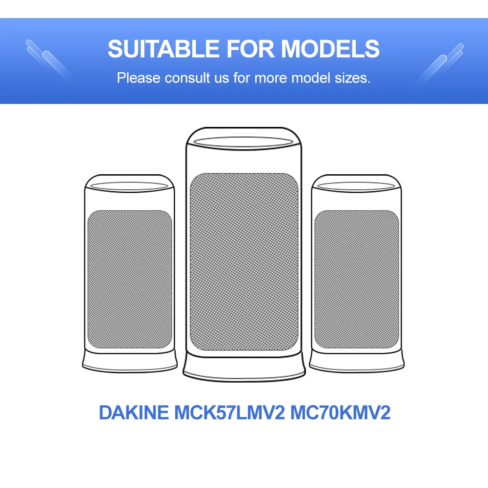 5 шт. высокоэффективный воздухоочиститель Daikin для Dakine MCK57LMV2 MC70KMV2|Запчасти