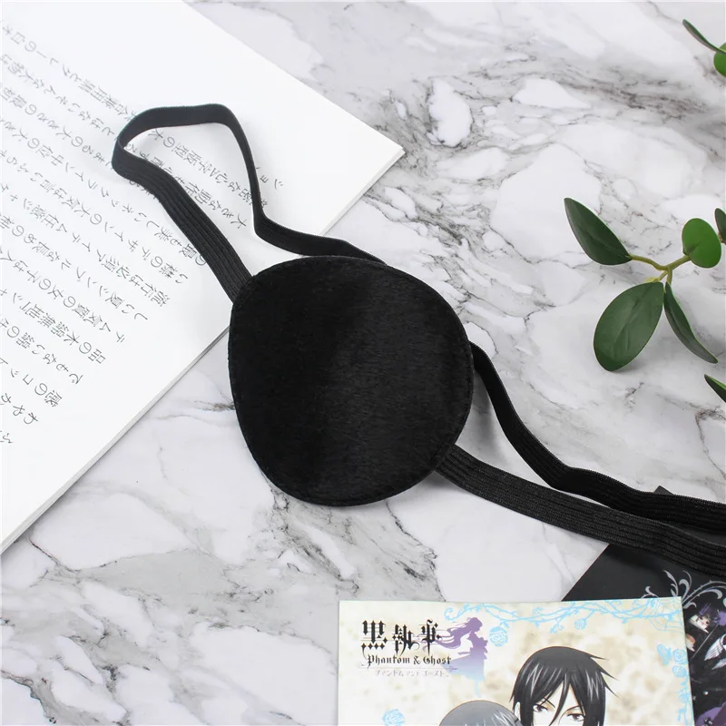 Аниме Kuroshitsuji Черный Дворецкий Ciel Phantomhive повязка на глаза очки Косплей костюмы реквизит аксессуары