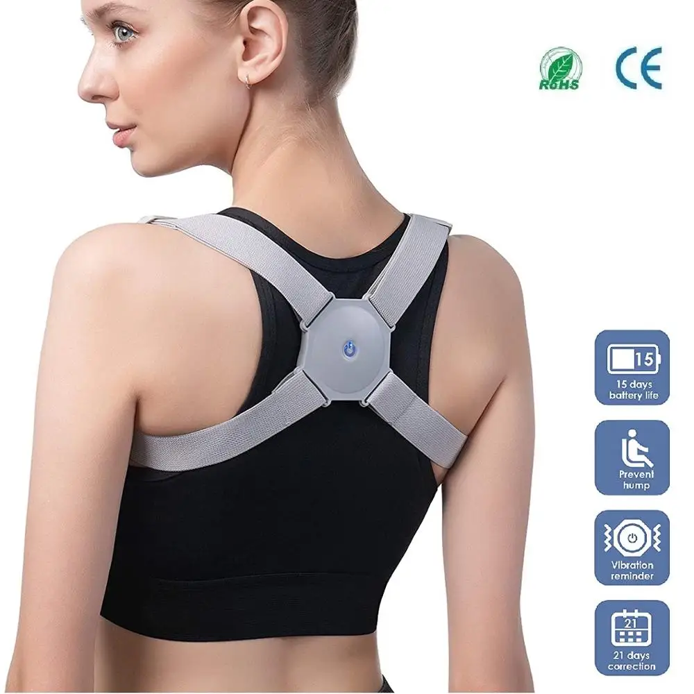 Smart Posture Corrector Intelligent Sensor Vibration Reminder Adjustable Back Brace Support