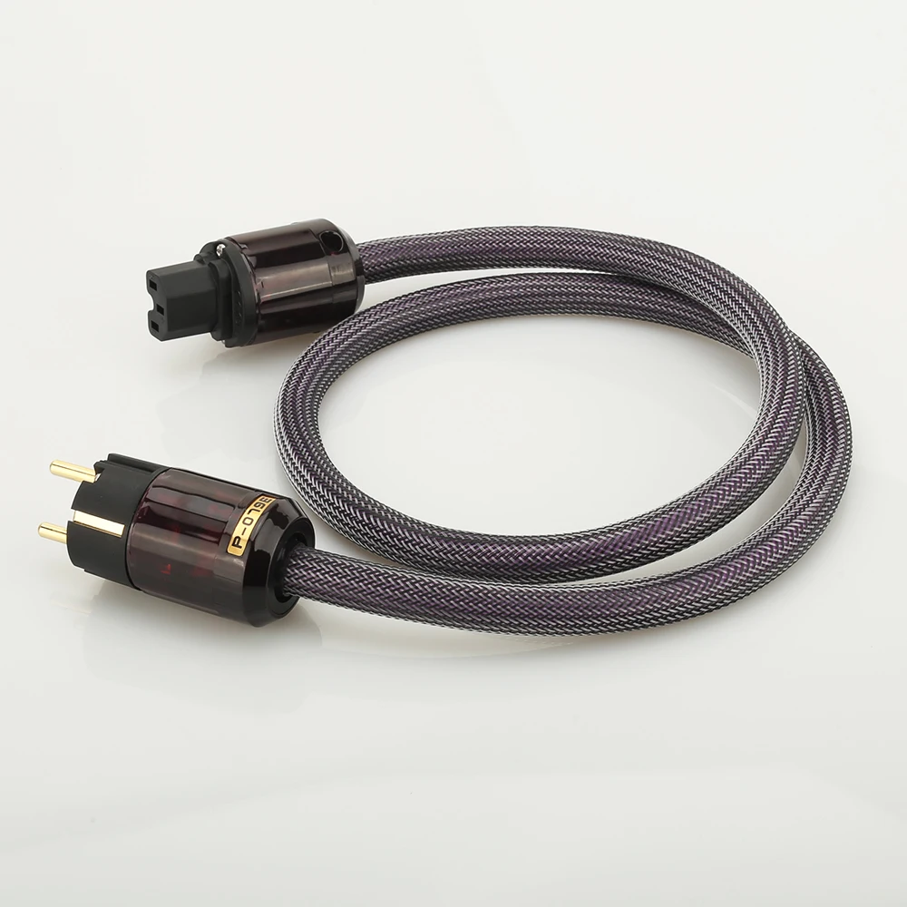 Hifi OFC AC 313 кабель питания Hi Fi позолоченный Штепсель EU Schuko шнур для AMP CD