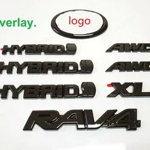 2019-2021 Voor RAV4 Hybrid Xle Gloss Matte Black Emblem Overlay Gen PT948-42197-02