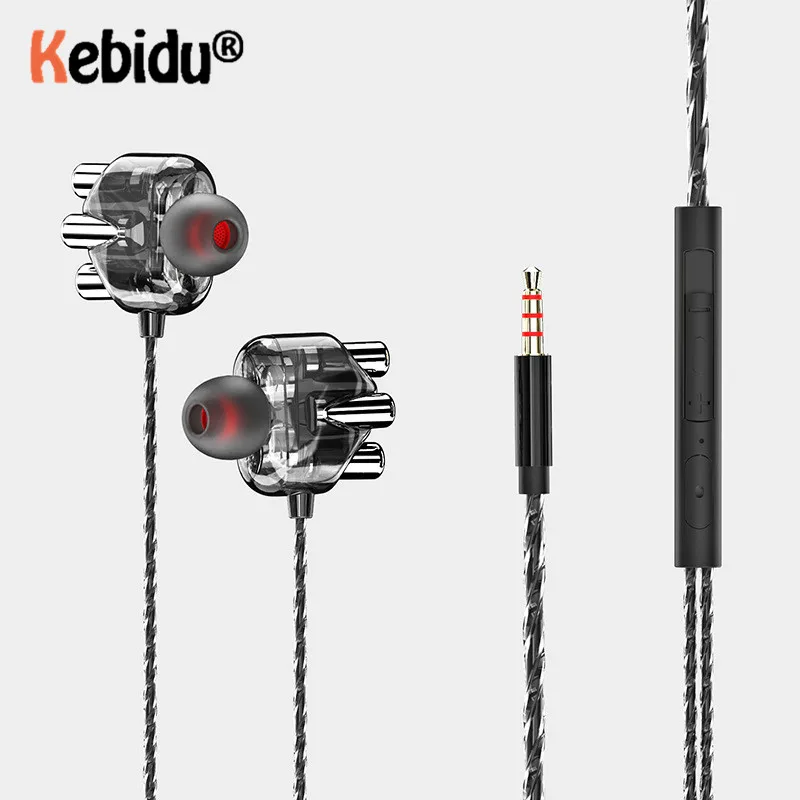 Kebidumei 3 5 мм Super Bass гарнитура A6 проводные стерео наушники-вкладыши