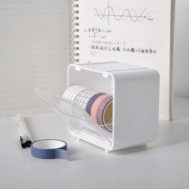 Masking Tape Storage Box Simple Tape Dispenser Desktop Organizer School