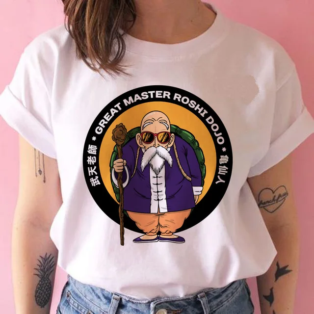 New Anime Dragon Ball Kawaii Funny Woman T-shirts Cartoon Shirt Harajuku T-shirt Ullzang Graphic Tshirt Fashion Top Tees Female 2