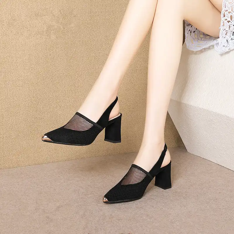 ladies high heeled loafers