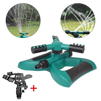 

1 Set of Garden Sprinkler Tandem Type 360 Degree Automatic Rotating Grass Lawn Irrigation Sprayer