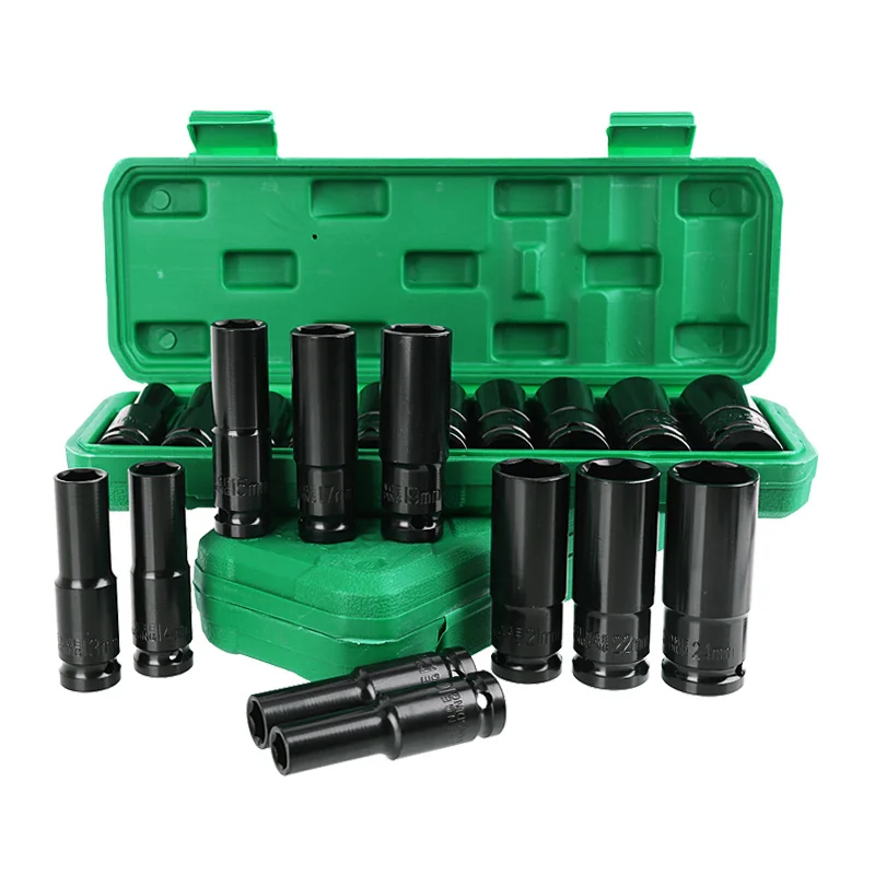 Electric Impact Wrench Screwdriver Hex Socket Head Sets Kits 1/2