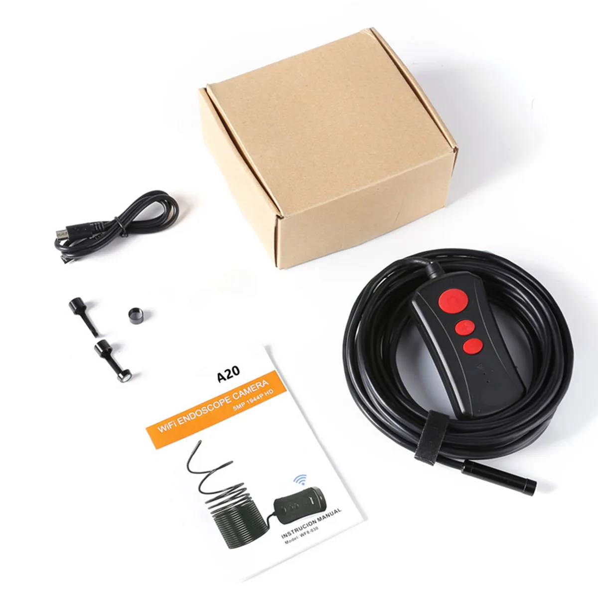 8MP 1944P 3 배 줌 무선 WIFI 내시경 CMOS 내시경 검사 USB Otoscope 카메라 디지털 현미경