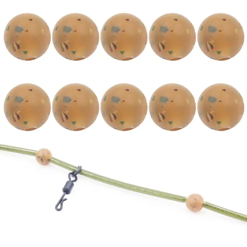 

10pcs TPR Soft Rubber Fishing Floating Positioning Shock Beads Preservative Wear-resistant Bead Fishing Tackle Tools