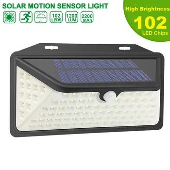 

Newest 102 LED Solar Light Solar Lamp with Motion Sensor Wall Lamp for Outdoor Led Garden Light Waterproof Security Street Lampe
