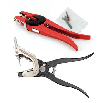

Livestock Animal Ear Tag Pliers Automatic Rebound Spare Pin Tag Installing Pig