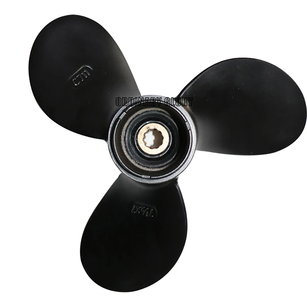 58110-91JN0-019 aluminum alloy propeller 7 1/2 x 7 for Suzuki outboard motor 4-6HP outboard engine parts