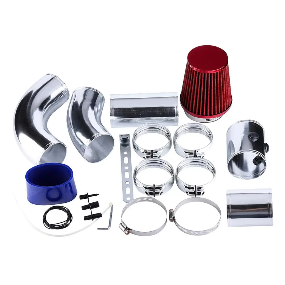 

Adeeing 76mm/3inch Aluminium Universal Car Cold Air Intake Filter System Hose Pipe Tube Kit Air Intake Parts