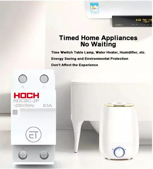 HOCH RDCBC-2P Wi-Fi автоматический выключатель eWeLink пульт дистанционного управления таймер умный дом Магнитный удерживающий переключатель Заводская