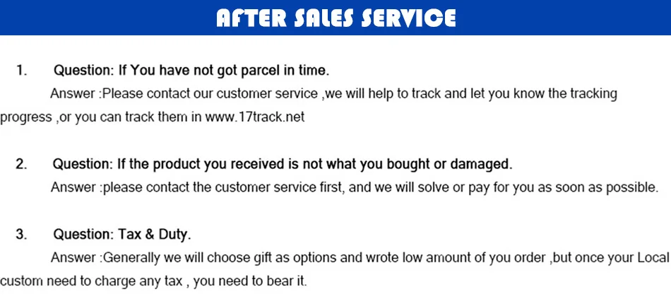 After Sales Service