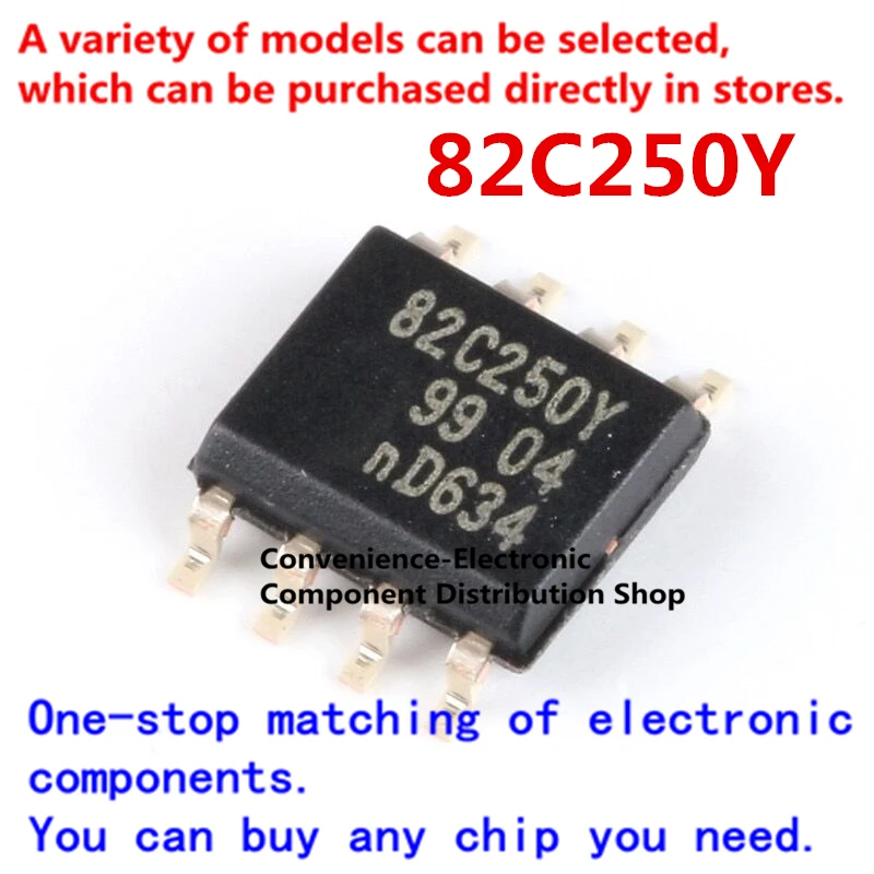 5 шт./упак. 82C250Y PCA82C250Y SMD SOIC-8 PCA82C250T/YM SOP8 bus CAN Чип трансивера | Электронные компоненты