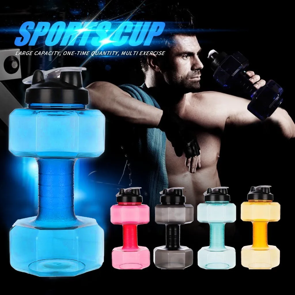 2.6 L Water Dumbbells Large Water Bottle Free Sports Running Fitness