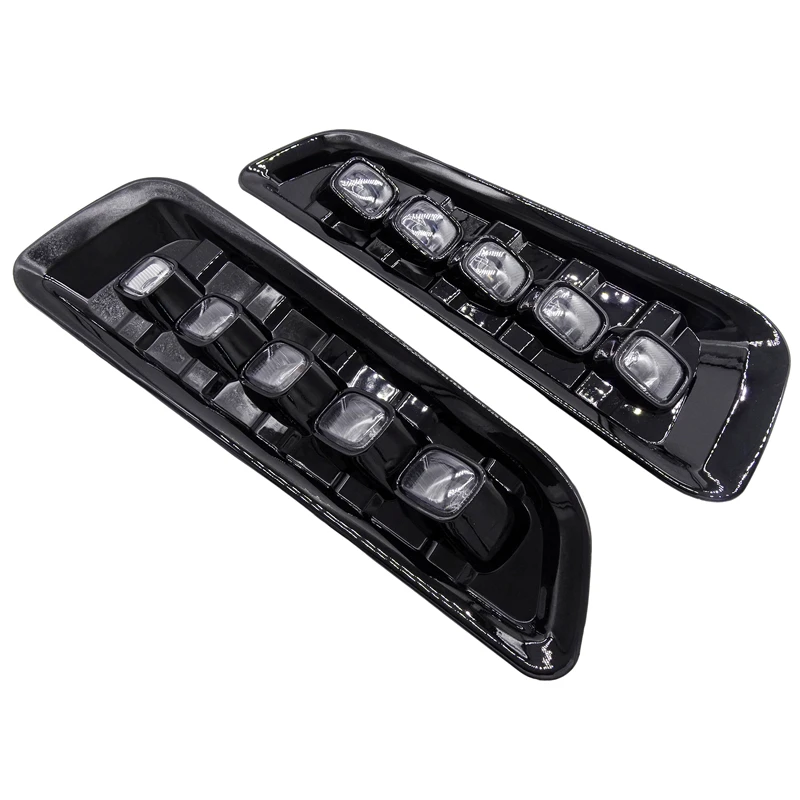 

1 Pair Fog Lights Daytime Running Lights White LED Daytime Running Light Turn Signal Dual Model DRL for Ford F150 Raptor 2016-2