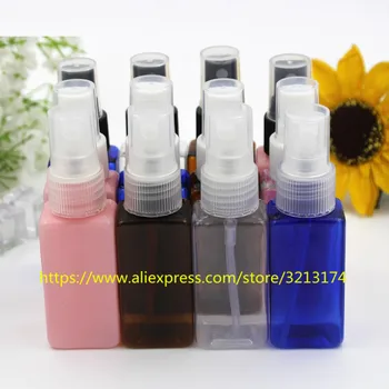 

wholesale 30ml square plastic perfume bottle,mini sample mist bottle.travel refillable perfume Aromatherapy Liquid container