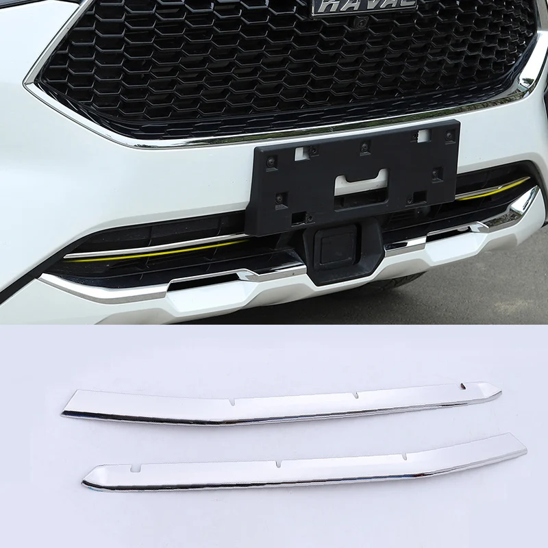 

lsrtw2017 for haval F7 F7X car front grill bottom net decoration trims accessories Interior Mouldings chrome 2019 2020