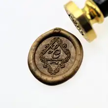 Индивидуальные инициалы с винтажной рамкой воск печать/инициалы Пользовательские Свадебные печати/свадебные приглашения печать/Пользовательские Свадебные ста