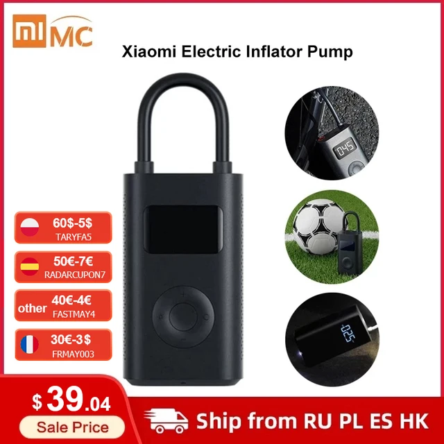 Xiaomi Electric Inflator Pump Smart Digital Tire Pressure Detection For Scooter Bike Motorcycle Scooter M365 Pro Car Football 1