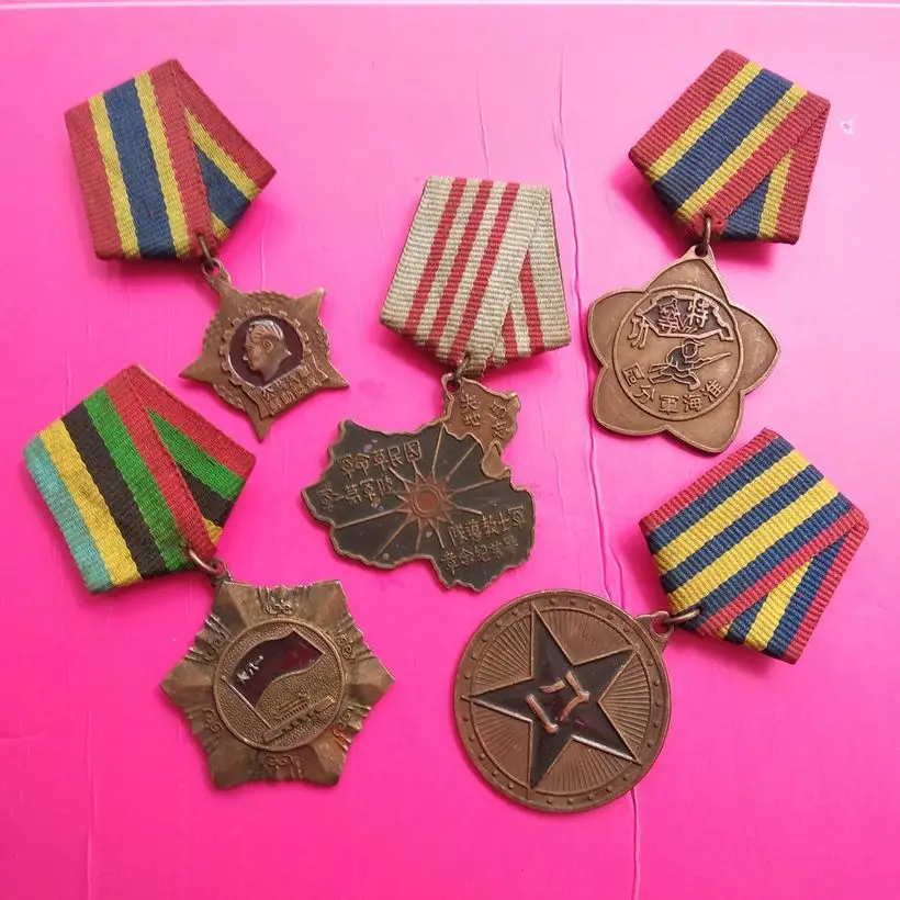 5 шт. винтажная китайская Военная памятная медаль Второй мировой войны Булавки | Отзывы и видеообзор