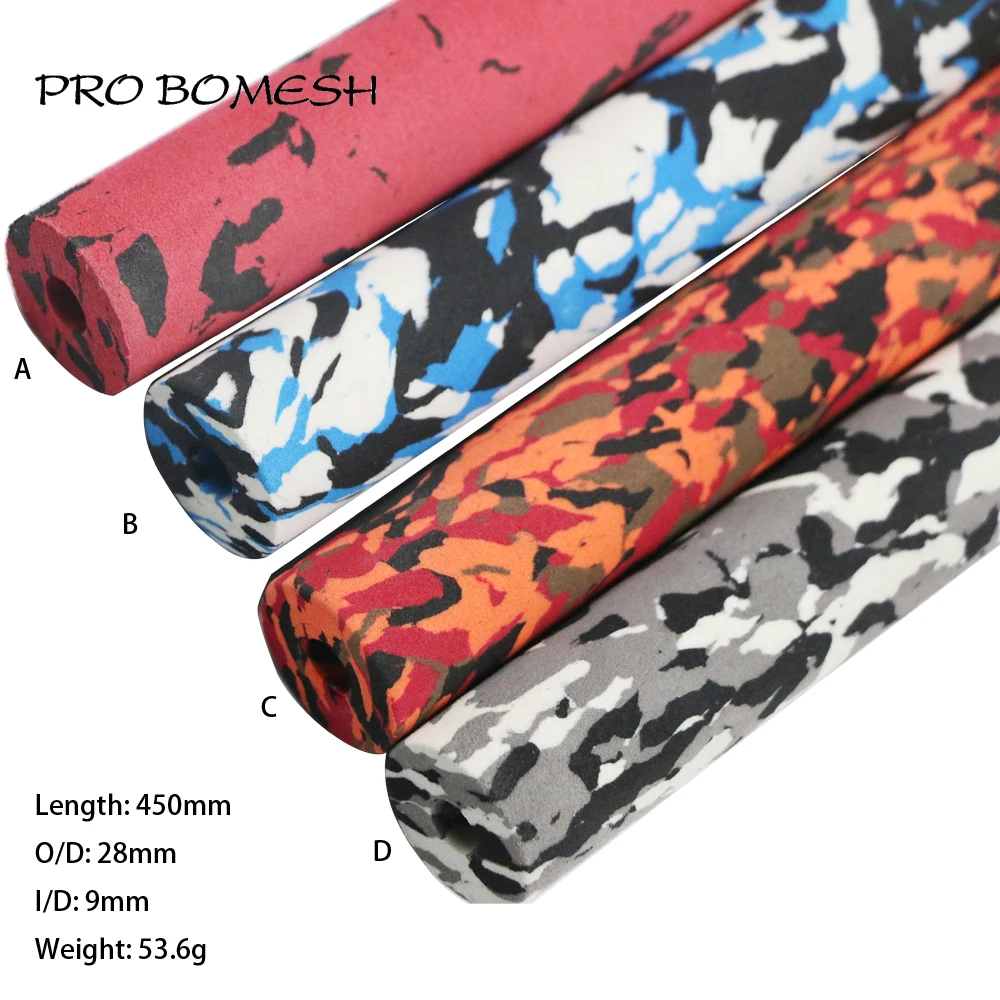 Pro Bomesh 4 шт./комплект 450 мм I/D 9 O/D 28mmEVA камуфляжная цветная прямая рукоятка DIY