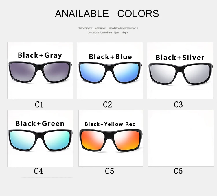 Винтажные мужские солнцезащитные очки TR90, классические квадратные солнцезащитные очки для мужчин, очки для рыбалки, UV400, мужские спортивные солнцезащитные очки