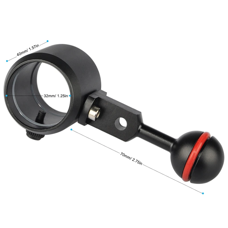 Шаровой кронштейн для дайвинга светильник держатель зажим подводной вспышки