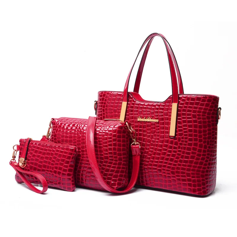 

2019 Spring New Style Fashion Europe And America Fashion Crocodile Pattern WOMEN'S Bag Handbag Shoulder Bag Shoulder Bag Women's