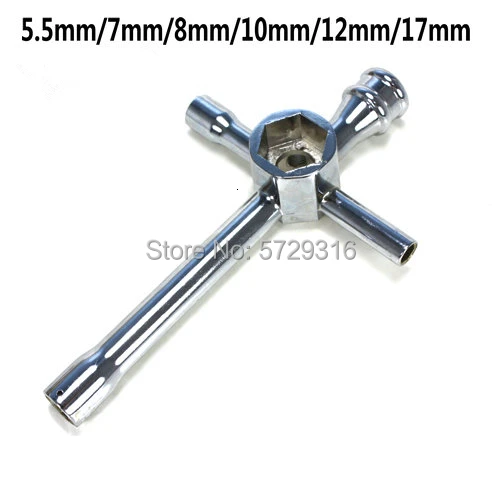 80129 5,5 mm 7 mm 8 mm 10 mm 17 mm großer Schraubenschlüssel Innensechskant-Reparaturwerkzeuge für 1/10 Nitro Electronic HSP RC Truck Buggy On-Road Car – Detail 4
