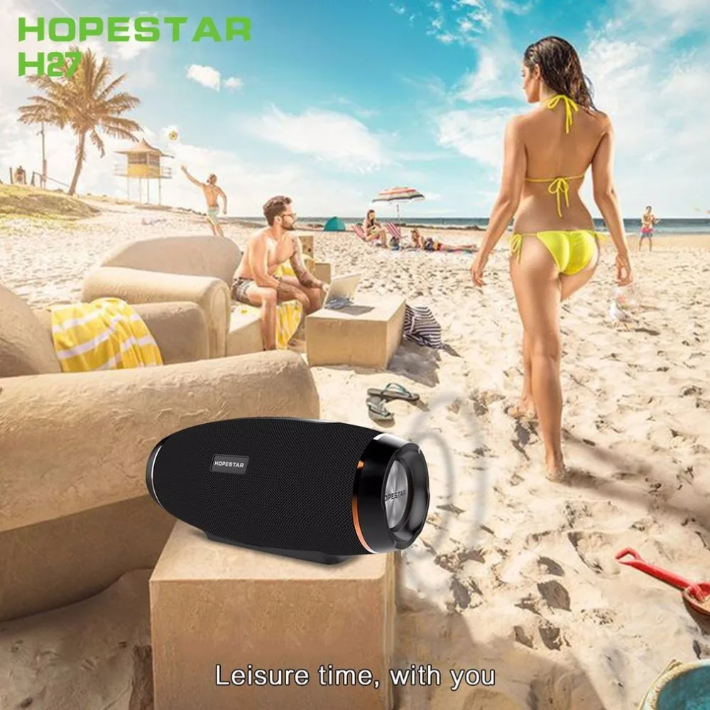 HOPESTAR H27 в форме оливки Bluetooth динамик fm-передатчик водонепроницаемый внешний аккумулятор поддержка 1+ 1 беспроводной последовательный функция водонепроницаемый