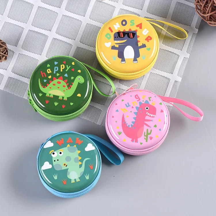 Small Dinosaur Coin Headset Cartoon Purse Cute Key Plus Mini Bag Children Kid Boy Girl For Gift Wallet