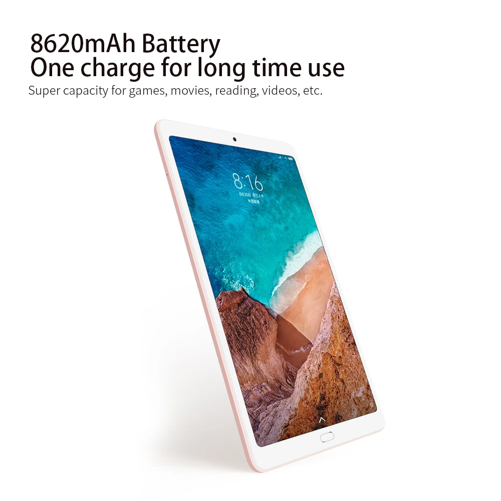 Многоязычный Xiaomi mi Pad 4 Plus 64GB Планшеты 4 Snapdragon 660 AIE 8620mAh 10,1 ''16:10 1920x1200 экран 13 МП mi Pad 4