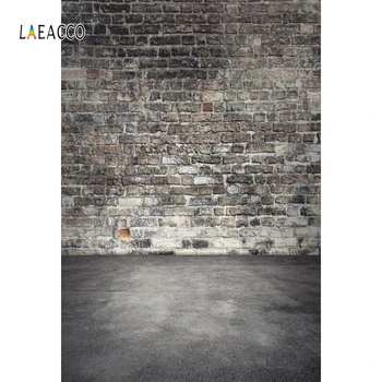 

Laeacco Grunge Brick Wall Gradient Floor Portrait Customize Photographic Backgrounds For Photography Backdrops For Photo Studio