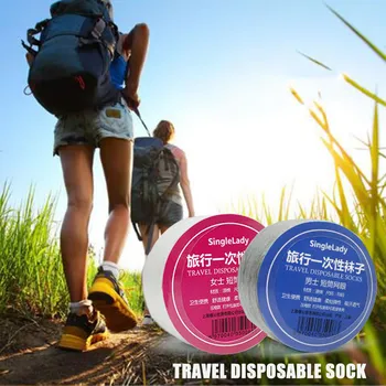 

Woman Men Socks носки с принтом Fashion Seamless Soft Thin Breathable Travel Portable Disposable Replacing Stretchy Socks 5PCS