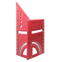 Règle de mesure de l'angle d'onglet 3D, pour le travail du bois en métal, 0 ° 160 °, pour les constructeurs, les charpentiers et les artisans