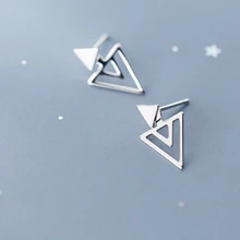 MloveAcc 925 серьги треугольные серебряные серьги ювелирные изделия для женщин дизайн