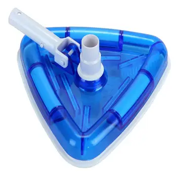 

1x PVC Vacuum Head Swimming Pool Cleaner Triangular Shape Suction Dirt Head Cleaning Tool Removable Handle