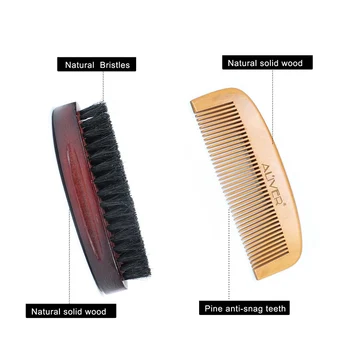Newly Men Beard Care Grooming Trimming Kit Unscented Beard Conditioner Oil Mustache for Shaping Growth CTN88 6
