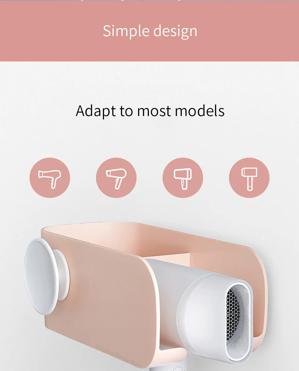 Xiaomi Mijia Mijoy сушилка для волос стойка крепление удобное хранение Гибкая Мода Ванная комната стойка для приправ многофункциональная