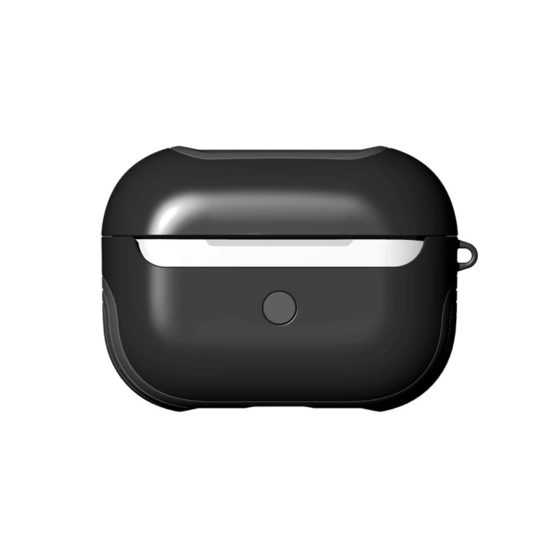 Черный 2 в 1 ТПУ+ ПК гибридный защитный чехол TWS Bluetooth беспроводной чехол для наушников противоударный флип-чехол для Airpods Pro Airpods 3 - Цвет: Черный