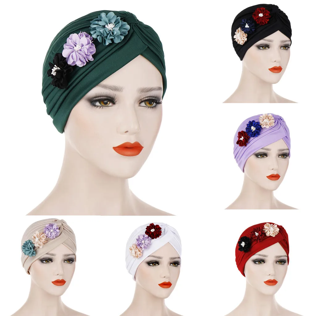 

Turban Hijab Caps Muslim Hijab Caps Muslim For Women Musulman Hijab Flowers Inner Wrap Cap turbantes cabeza para las mujeres
