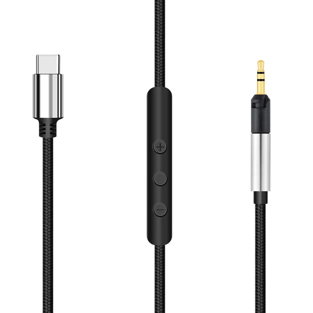 Тип USB C из бескислородной меди замена стерео аудио кабель-удлинитель для Audio-Technica